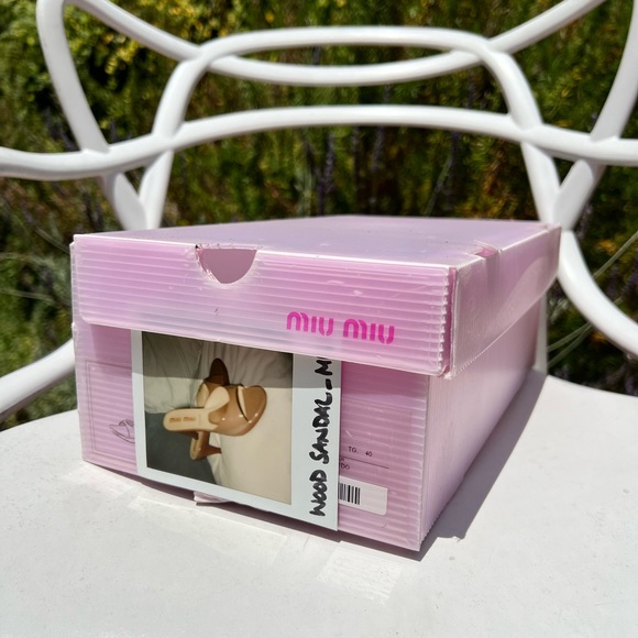 Vintage Miu Miu Wooden Heels, size 40. - Picture 10 of 13